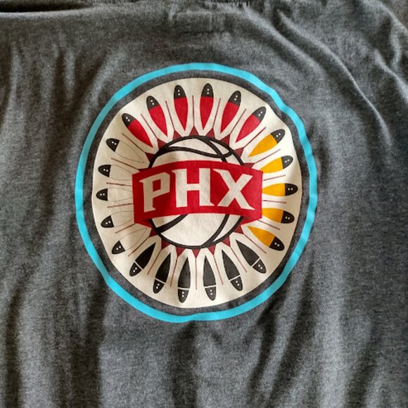 NEW ERA NBA Phoenix Suns Basketball Gray Hoodie Pullover Lightweight Fan Gear 4X - Picture 4 of 7